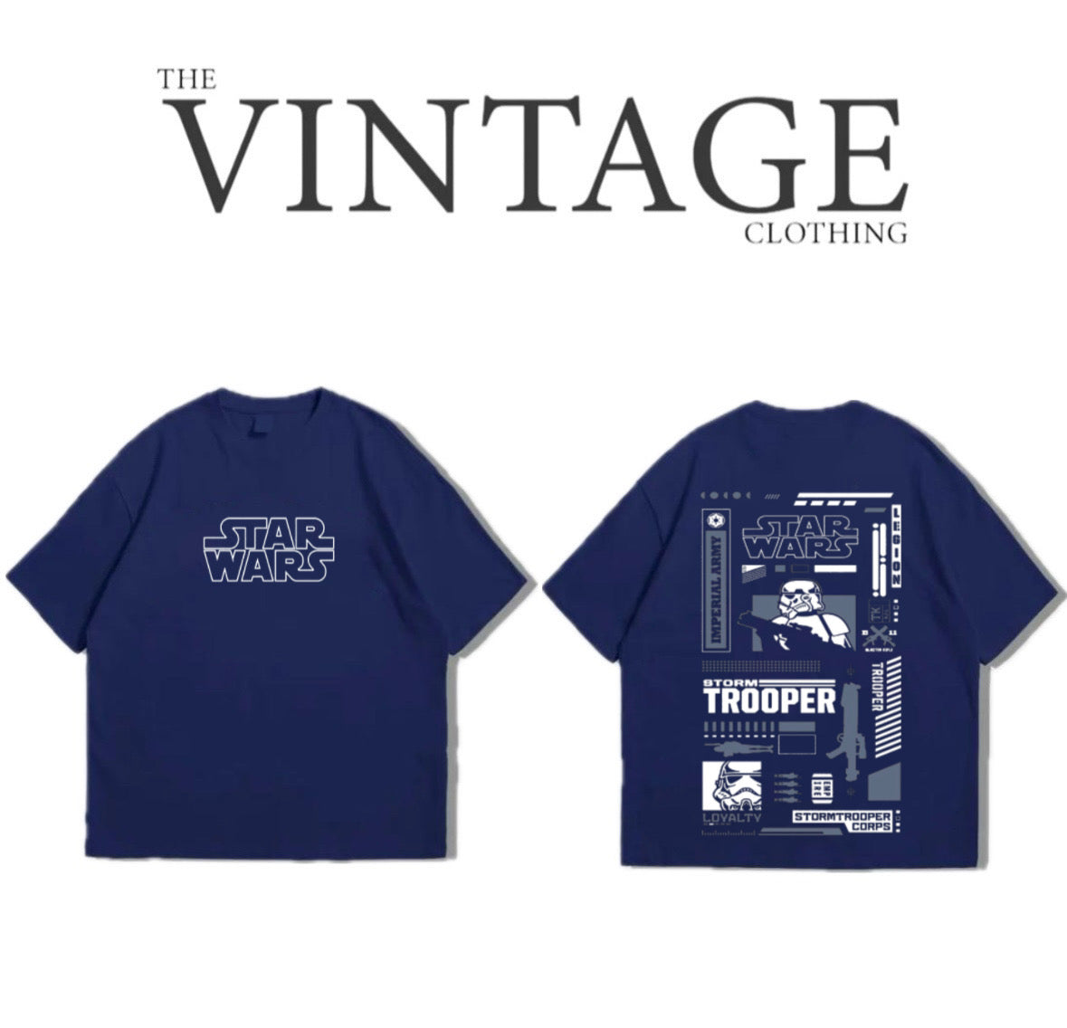 Trooper Oversized Dropshoulder Tee - DTF Printed Tshirt for Men and Women