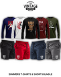 Pack of 9 Deal (5 Printed T-shirts & 4 Shorts)