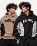 Pack of 2 Oversized Streetwear Graphic Hoodies