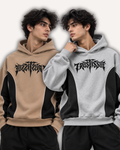 Pack of 2 Oversized Streetwear Graphic Hoodies