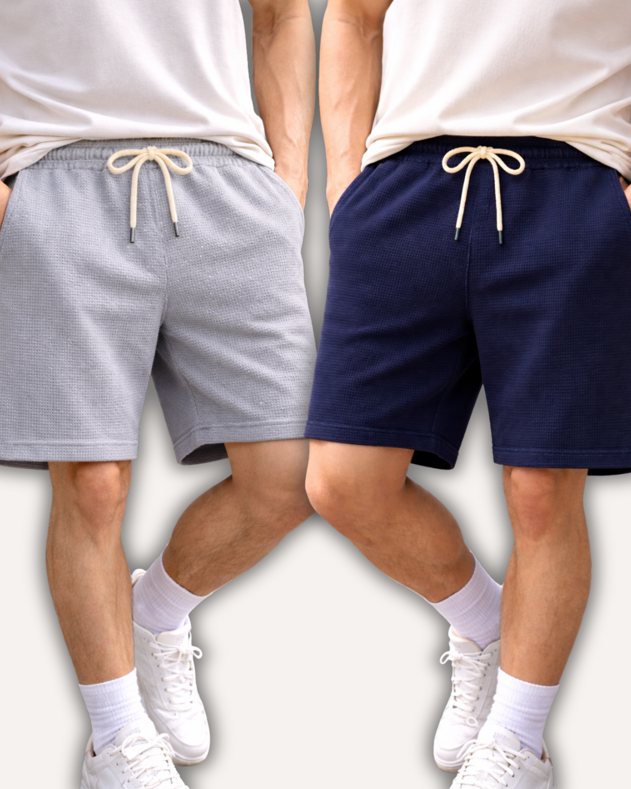Pack of 2 Waffle Knit Shorts