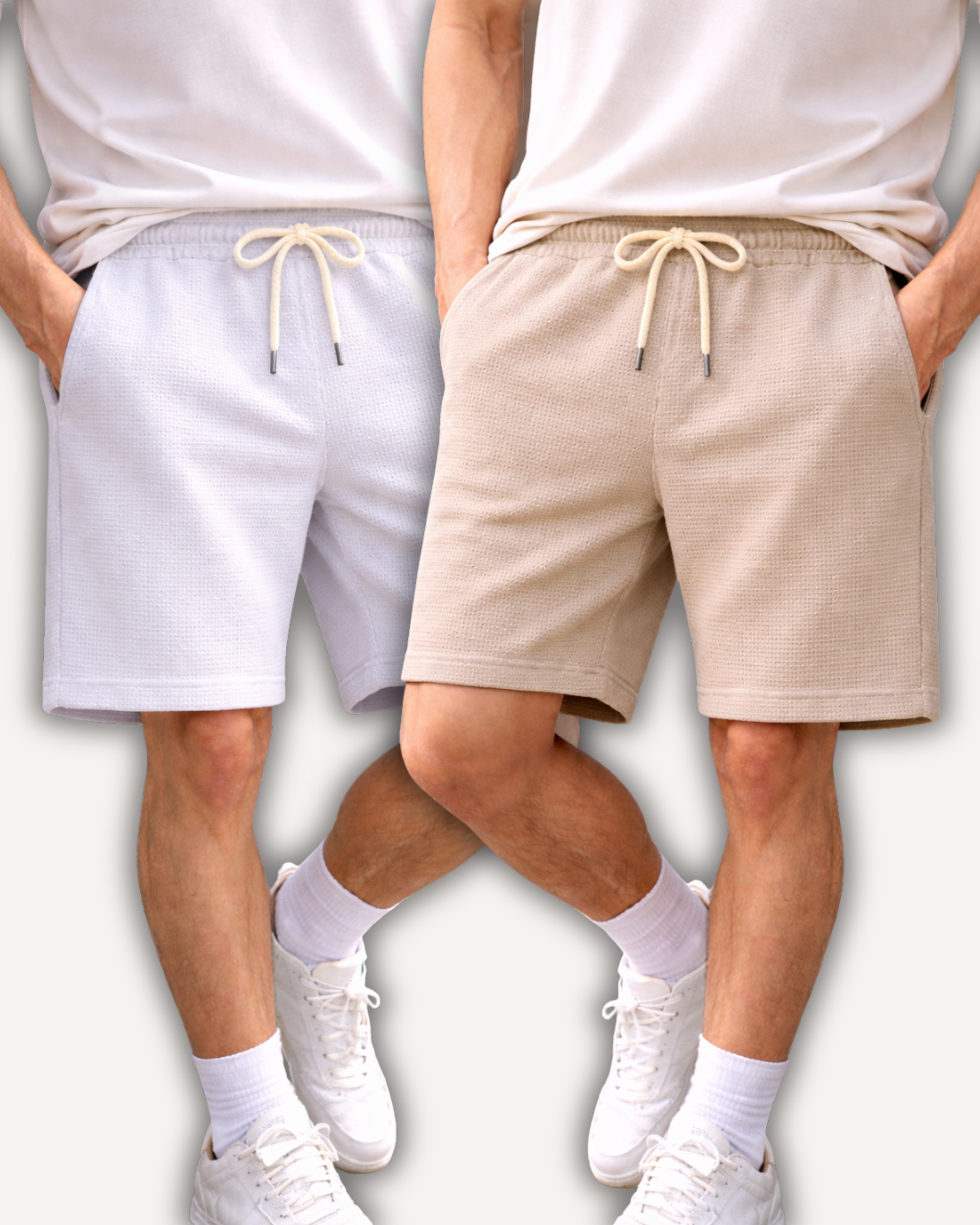 Pack of 2 Waffle Knit Shorts