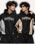 Pack of 2 Oversized Streetwear Graphic Hoodies