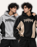 Pack of 2 Oversized Streetwear Graphic Hoodies