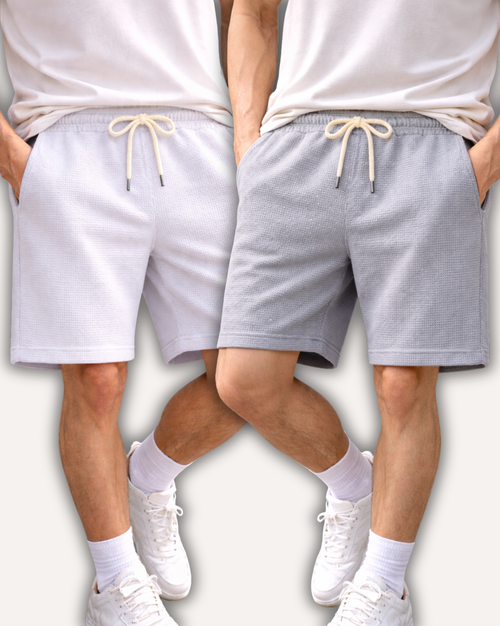 Pack of 2 Waffle Knit Shorts