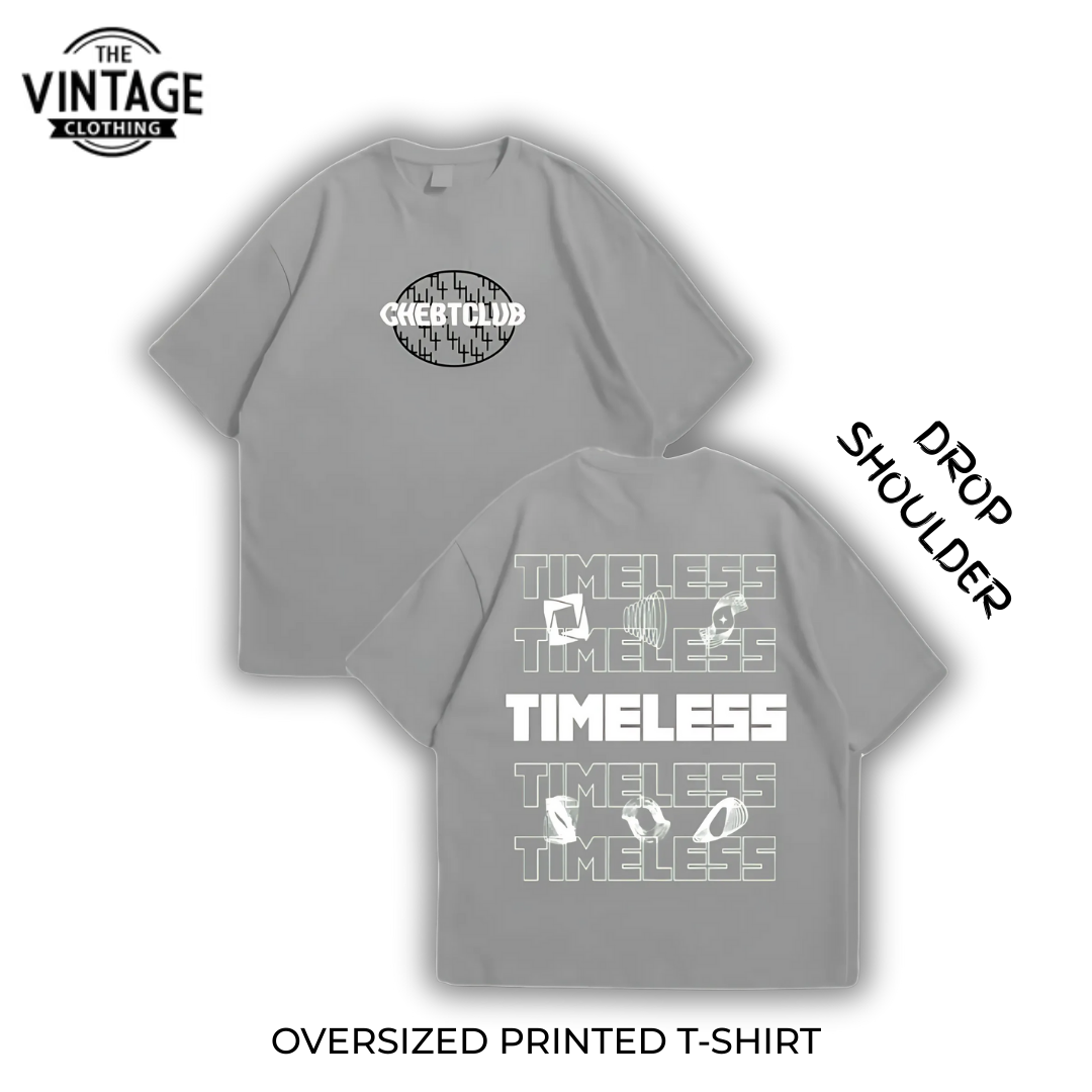 Timeless Oversized Dropshoulder Tee - DTF Printed Tshirt for Men and Women