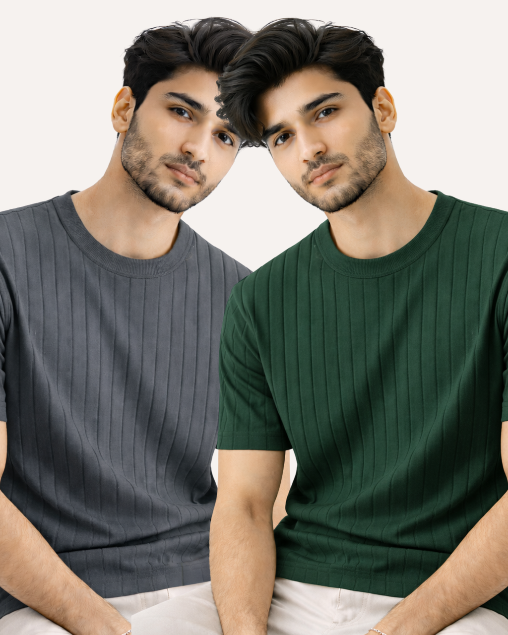 Pack of 2 Drop Needle Basic Tees