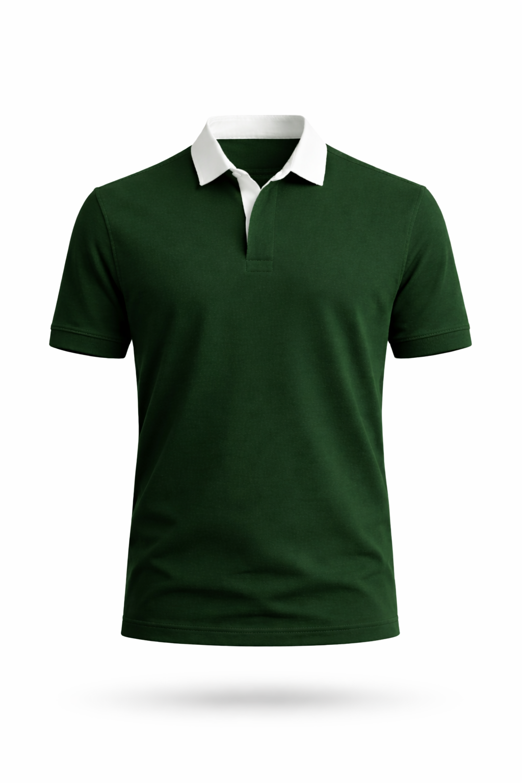Pack of 2 Two Tone Johnny Collar Polos