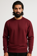 Pack of 2 Basic Maroon & Blue Premium Men’s Sweatshirt
