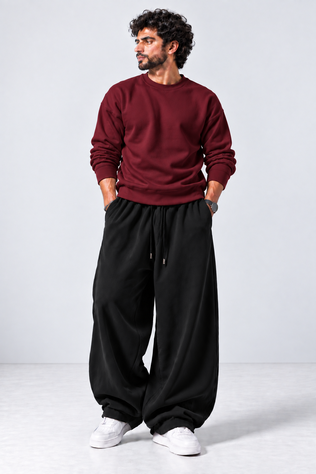 Oversized Sweatshirt & Baggy Trouser