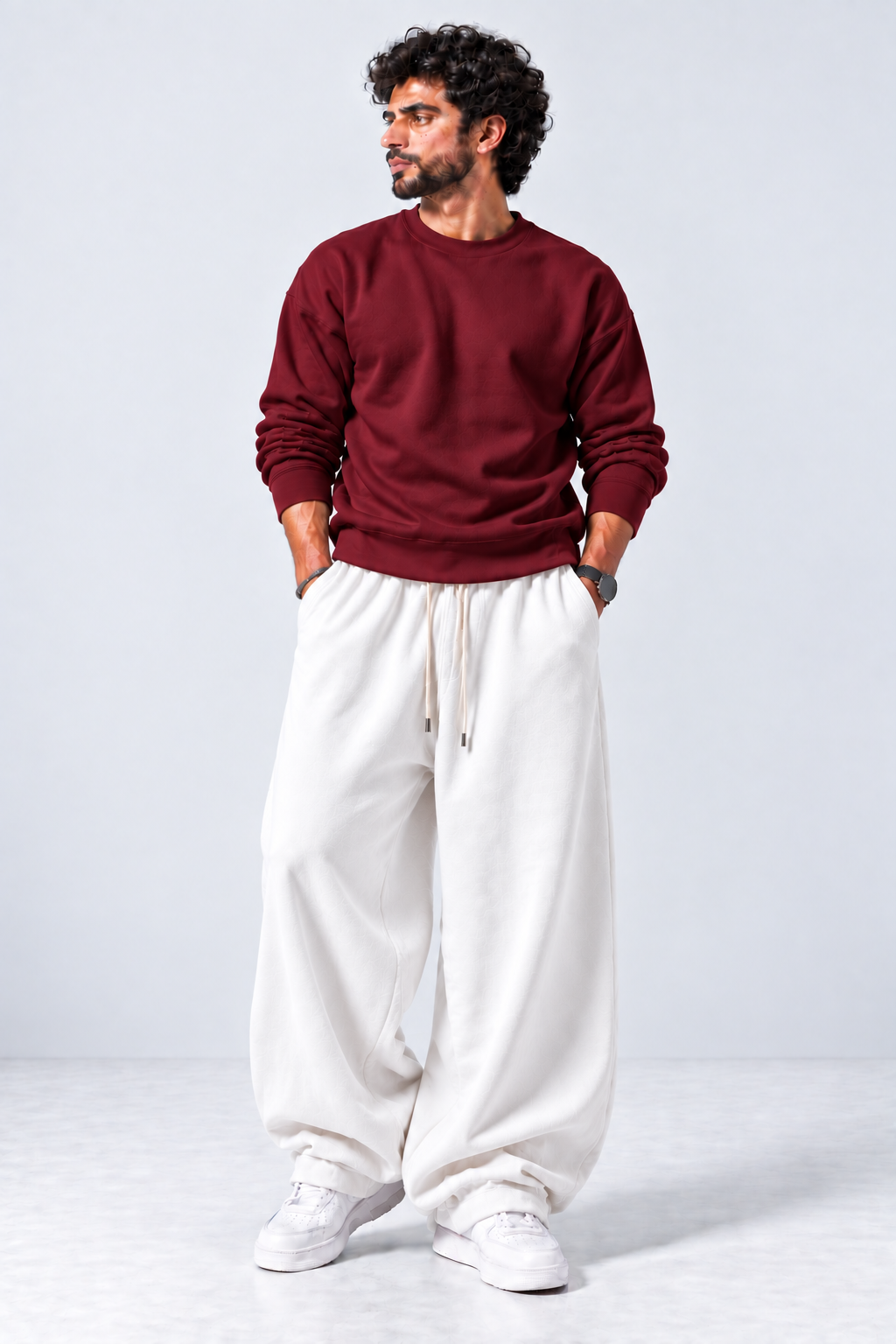 Oversized Sweatshirt & Baggy Trouser