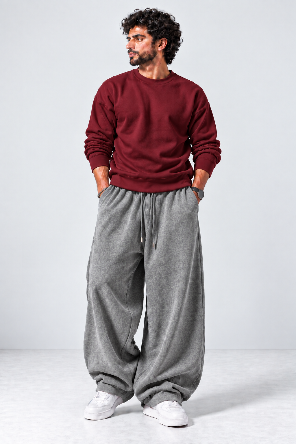 Oversized Sweatshirt & Baggy Trouser