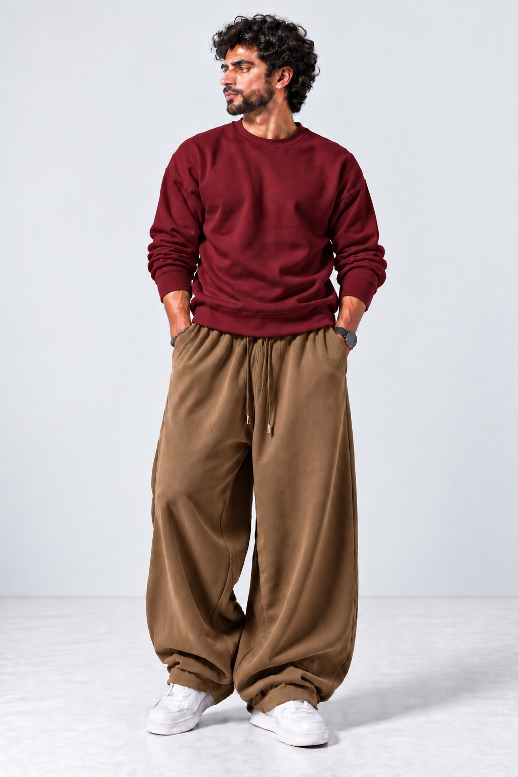 Oversized Sweatshirt & Baggy Trouser