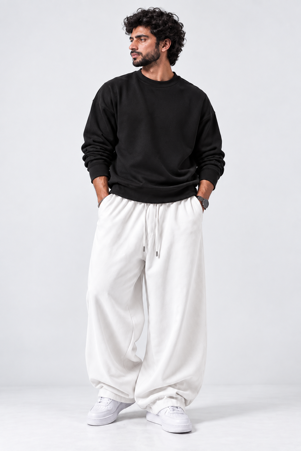 Oversized Sweatshirt & Baggy Trouser
