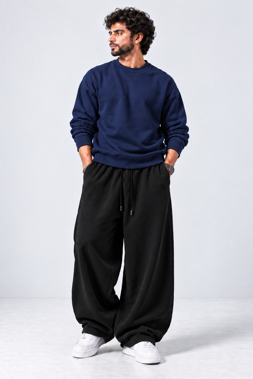 Oversized Sweatshirt & Baggy Trouser