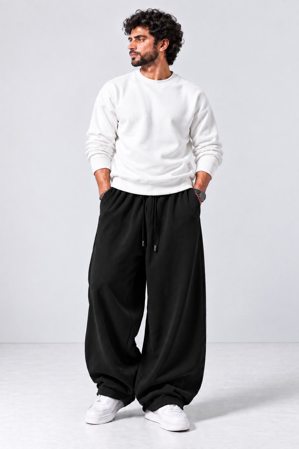 Oversized Sweatshirt & Baggy Trouser