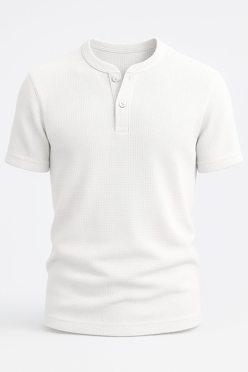 Pack of 2 Waffle Knit Henley T-Shirts