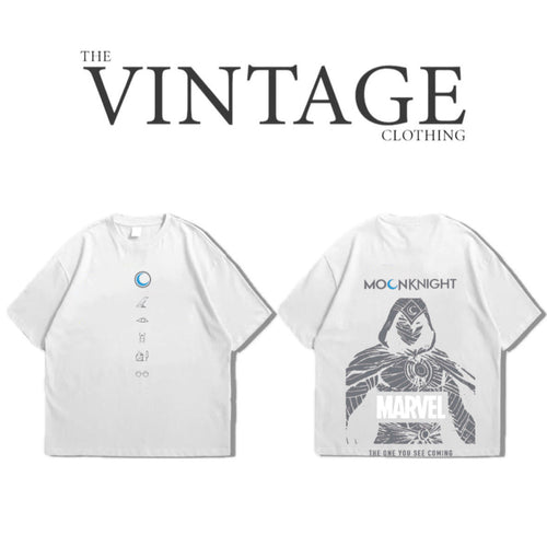 Moonlight Oversized Dropshoulder Tee - DTF Printed Tshirt for Men and Women