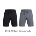 Pack OF 2 Shorts Black and charcoal